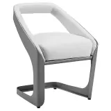 Zahradní jídelní židle ONDA GREY WHITE