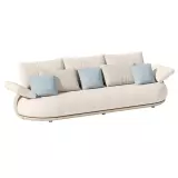 Zahradní třímístná pohovka CALLA SAND BEIGE