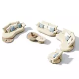 Zahradní 8 místná sedací souprava CALLA SAND