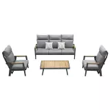 Zahradní 5 místná sedací souprava EMOTI 2.0 BLACK TAUPE