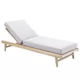 Zahradní lehátko LEO WHITE
