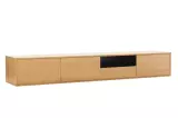 Závěsný televizní stolek LOFT 200 CM dub/černá