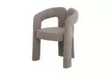 Designová jídelní židle ARCH greige žinylková tkanina