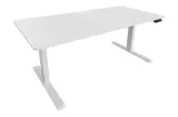 Výškově nastavitelný psací stůl WHITE DESK 140 CM