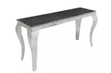 Konzolový stolek MODERN BAROCCO 140 CM chrom slinutý kámen