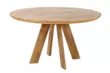 Kulatý jídelní stůl ART WOOD 140 CM masiv mango