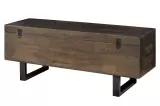 Univerzální truhla FACTORY 115 CM taupe hnědá masiv mango