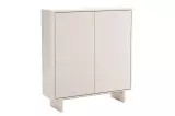 Vysoká komoda SAVOY 3D 130 CM bílá/mramor