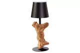 LED bateriová stolní lampa HYPNOTIC TO GO 30 CM černá přírodní dobíjecí, s dotykovým stmívačem bez kabelu