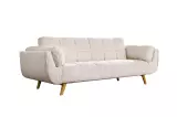 Pohovka BOUTIQUE 215 CM béžová manšetr rozkládací