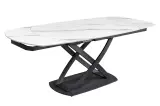Jídelní stůl INCEPTION WHITE 130-190 CM keramika rozkládací