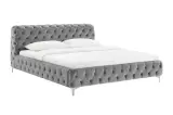 Postel MODERN BAROCCO 180x200 CM šedá samet