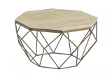 Konferenční stolek DIAMOND 70 CM béžová/mosaz