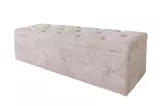 Lavice CHESTERFIELD 140 CM šampaňská s úložným prostorem