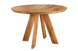 Kulatý jídelní stůl ART WOOD 100 CM masiv mango