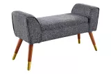 Lavice SCARLETT 90 CM antracitová colin bouclé