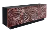 Komoda FLUID 3D 175 CM ořechově hnědá masiv akácie