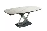 Jídelní stůl INCEPTION WHITE 130-190 CM keramika rozkládací