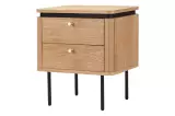 Noční stolek ATELIER 55 CM dubová dýha