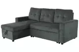 Rozkládací rohová pohovka s ÚP APARTMENT II UNI 205 CM zelená manšestr