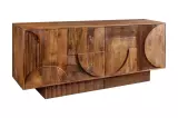 Komoda ART DECO II SMOKE BROWN 170 CM masiv mango