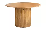 Kulatý jídelní stůl s ÚP TRES CHIC 120 CM masiv mango