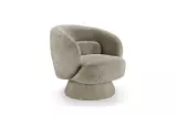 Křeslo BOSSA NOVA otočné taupe colin bouclé