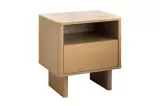 Noční stolek SAVOY 3D 50 CM béžový/travertin