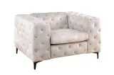 Křeslo MODERN BAROCCO šampaňská samet