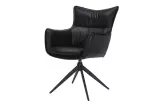 2SET jídelní židle VOGUE černá umělá kůže otočná 2SET jídelní židle VOGUE černá umělá kůže otočná