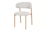 2SET jídelní židle BELFORT béžová/přírodní