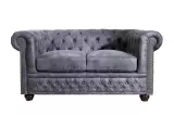 Pohovka CHESTERFIELD 2M antik šedá