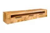Závěsný televizní stolek IRON CRAFT 160 CM masiv mango