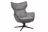 Křeslo VOGUE šedá samet otočné Křeslo VOGUE šedá samet otočné