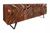 Komoda FLUID II 3D 175 CM ořechově hnědá masiv akácie