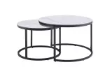 2SET konferenční stolek ELEGANCE 75 CM keramika vzhled bílý mramor 2SET konferenční stolek ELEGANCE 75 CM keramika vzhled bílý mramor