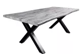 Jídelní stůl WILD 200 CM vzhled šedý divoký dub