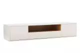 Závěsný televizní stolek LOFT 150 CM bílá/dub