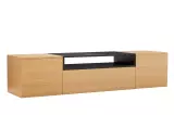 Závěsný televizní stolek LOFT 160 CM dub/černá