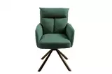 2SET židlo-křeslo BIG GEORGE II tmavě zelené otočné 2SET židlo-křeslo BIG GEORGE II tmavě zelené otočné