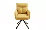 2SET židlo-křeslo BIG GEORGE II tmavě žluté otočné 2SET židlo-křeslo BIG GEORGE II tmavě žluté otočné