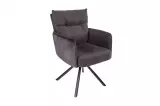 2SET židlo-křeslo BIG GEORGE antracitové otočné 2SET židlo-křeslo BIG GEORGE antracitové otočné