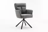 2SET židlo-křeslo BIG GEORGE II šedé otočné 2SET židlo-křeslo BIG GEORGE II šedé otočné