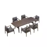Zahradní 6 místná jídelní souprava LEO GREY
