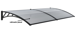 Panel polykarbonátu pro vchodový přístřešek 970x493,5mm
