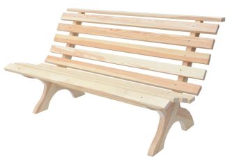 Dřevěná lavice přírodní