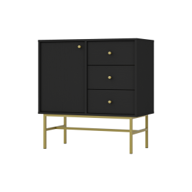 Komoda Tomila 814/3 černý grafit