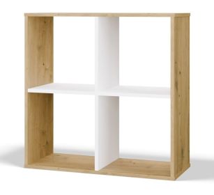 Regál Manja 2x2 dub artisan/bílá