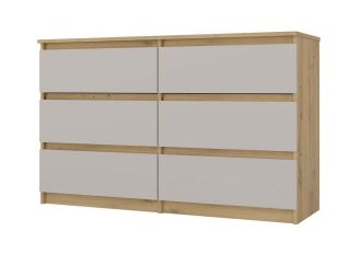 Komoda Malvína M6 120 dub artisan/kašmír
