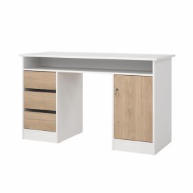 Psací stůl Felix 491 bílá/jackson hickory